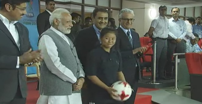 फीफा U-17 WC का हुआ आगाज, PM मोदी ने युवा खिलाड़ियों को किया सम्मानित
