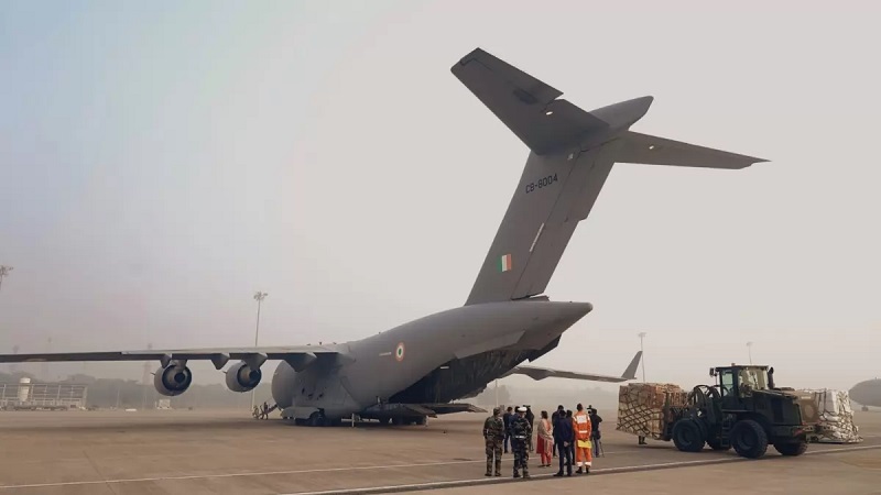 इज़राइल-हमास युद्ध: IAF C17 विमान फिलिस्तीनियों के लिए भारत से मानवीय सहायता लेकर रवाना