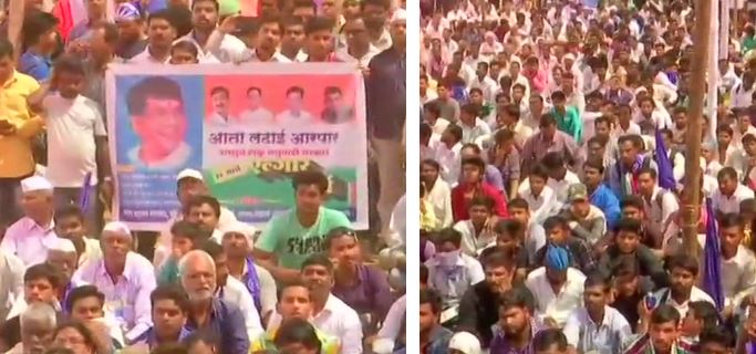 भीमा कोरेगांव मामले में संभाजी की गिरफ्तारी की मांग को लेकर मुंबई में दलितों का यलगार मार्च
