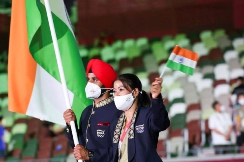 टोक्यो ओलंपिक 2020 का आगाज, मैरीकॉम और मनप्रीत ने किया भारतीय दल का नेतृत्व