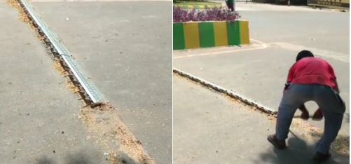 पुलिस के आदेश के बाद पुणे की सड़क से हटाया गया 'टायर किलर्स'