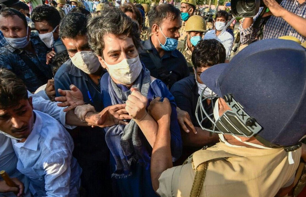 प्रियंका गांधी के साथ बदसलूकी पर नोएडा पुलिस ने मांगी माफी, जांच के आदेश