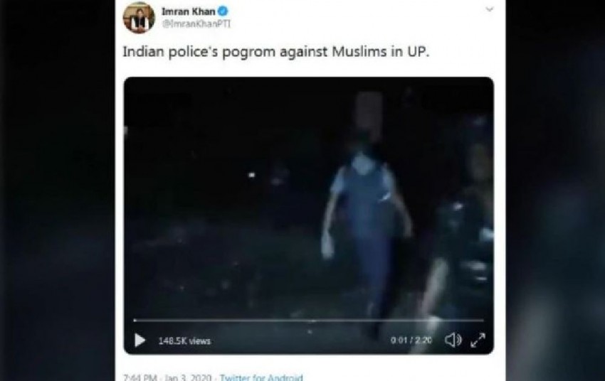 पाक पीएम इमरान खान ने यूपी बता Tweet किया बांग्लादेश का वीडियो, बाद में किया डिलीट