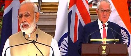 भारत-ऑस्ट्रेलिया के बीच आतंकवाद पर छह समझौते