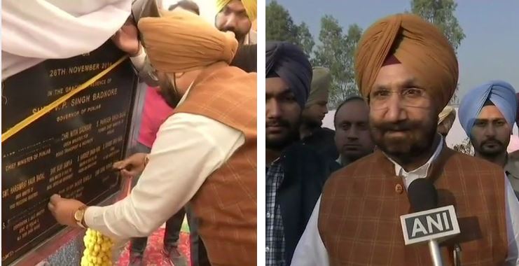 करतारपुर कॉरिडोर के शिलान्यास से पहले पंजाब के मंत्री ने शिलापट पर चिपकाया काला टेप