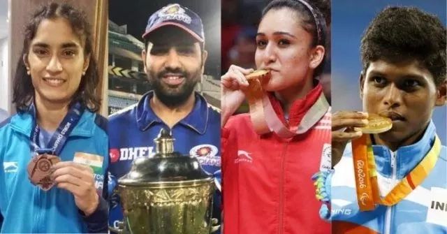 राजीव गांधी खेल रत्न पुरस्कार के लिए रोहित शर्मा,विनेश फोगाट,मनिका बत्रा नामित