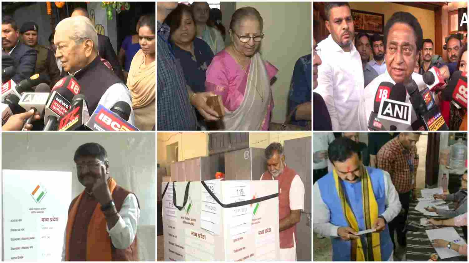 मध्य प्रदेश: सभी 230 विधानसभा सीटों पर वोटिंग जारी, राज्यपाल सहित इन स्टार प्रत्याशियों ने किया मतदान