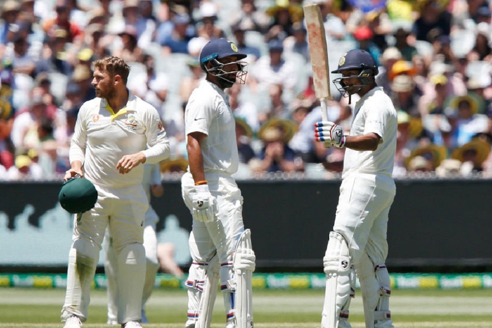 मेलबर्न टेस्ट में दिखा भारतीय बल्‍लेबाजों का दम, पहले दिन का स्‍कोर 215/2