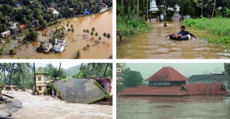 केरल के बाढ़ पर इसरो के 17 सैटेलाइट की नजर, अब तक 37 लोगों की जा चुकी है जान