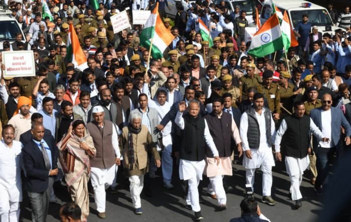 सीएए और एनआरसी के विरोध में जयपुर में तीन लाख लोगों ने मार्च निकाला