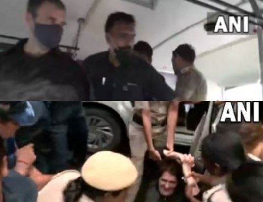 दिल्ली में महंगाई पर कांग्रेस का हल्लाबोल, हिरासत में राहुल-प्रियंका, किंग्सवे कैंप लाए गए कांग्रेसी नेता