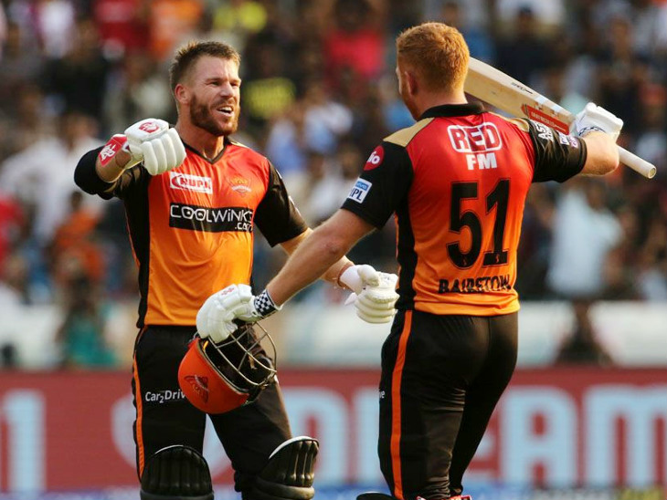 सनराइजर्स हैदराबाद ने रॉयल चैलेंजर्स बेंगलुरु को 118 रन से हराया, वॉर्नर-बेयरस्टो का शतक