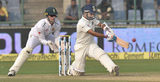 रहाणे का शतक, भारत की पहली पारी में 334 रन