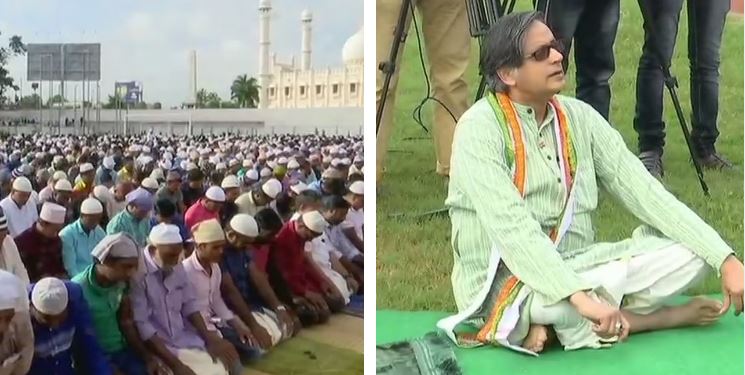 केरल में आज मनाई जा रही है ईद, कांग्रेस नेता शशि थरुर भी हुए शामिल