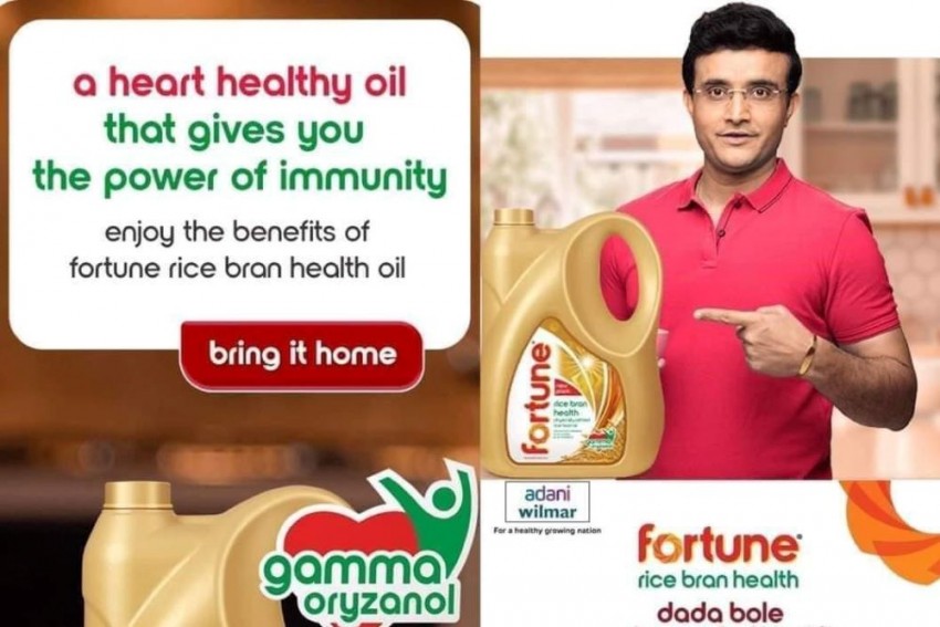 अडाणी ग्रुप ने गांगुली के सभी विज्ञापनों पर लगाई रोक, 'दादा' फॉर्च्यून ऑयल को दिल की देखभाल वाला बता रहे थे