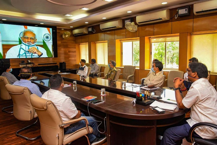 पीएम मोदी की मुख्यमंत्रियों के साथ बैठक, लॉकडाउन की समीक्षा से लेकर अर्थव्यवस्था पर हुई चर्चा