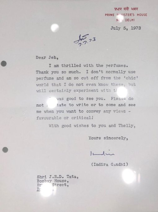 इंदिरा गांधी का जेआरडी टाटा को लिखा खत क्यों हो रहा वायरल, पढ़ें 5 जुलाई 1973 के इस पत्र में क्या है खास