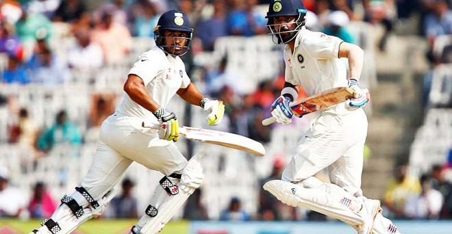 केएल राहुल दोहरे शतक से चूके, भारत ने बनाए चार विकेट पर 391 रन