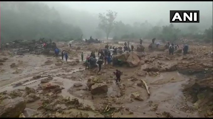 केरल के इडुक्की में भारी बारिश से भूस्खलन, 15 की मौत, 50 से ज्यादा लोग दबे
