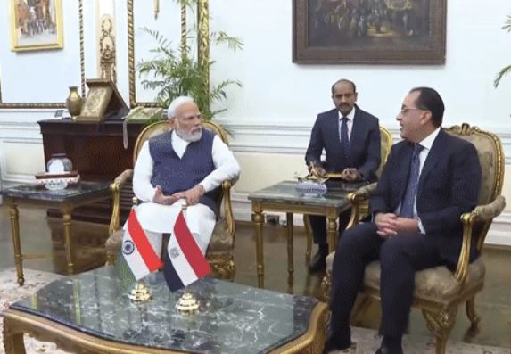 पीएम मोदी ने मिस्र के अपने समकक्ष औप शीर्ष मंत्रियों से की मुलाकात, व्यापार संबंधों पर हुई चर्चा