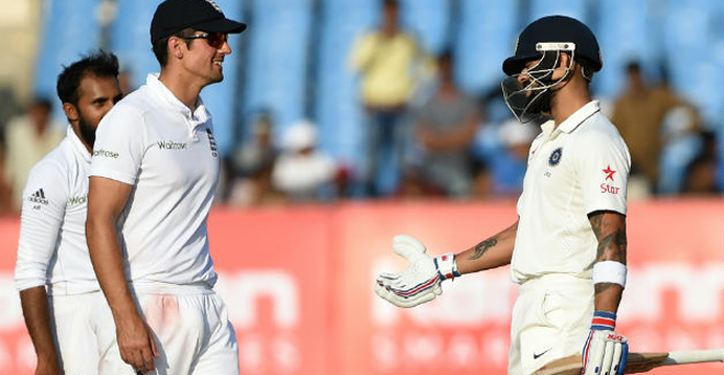 कुक का शतक पर भारत ने टेस्ट ड्रा कराया