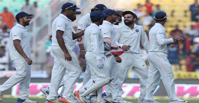 नागपुर टेस्ट: तीसरे दिन भारत ने 610 रन पर की पारी घोषित, श्रीलंका का स्कोर 21/1