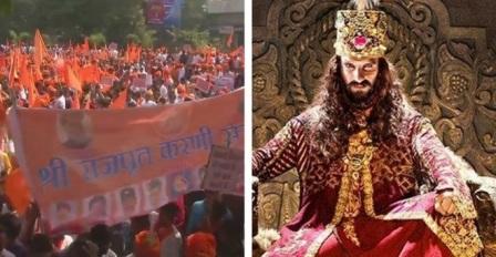 फिल्म 'पद्मावती' को लेकर विवाद थम नहीं रहा, गुजरात में राजपूत समुदाय का प्रदर्शन