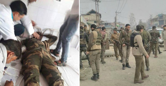 जम्मू-कश्मीर: बीएसएफ काफिले पर आतंकी हमला, तीन जवान शहीद