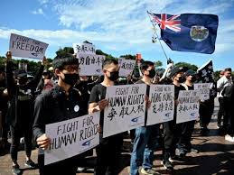 हांगकांग के लोकतंत्र समर्थक आंदोलन ने ग्लोबल रूप लिया, सिडनी, ताईपेई में भी मार्च