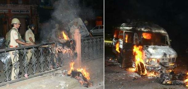 हिंसा के बाद जयपुर के इलाकों में कर्फ्यू, इंटरनेट सेवाएं बंद