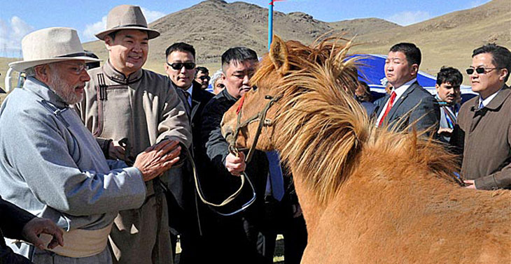 मंगोलिया में मोदी कूटनीति की घुड़-परीक्षा