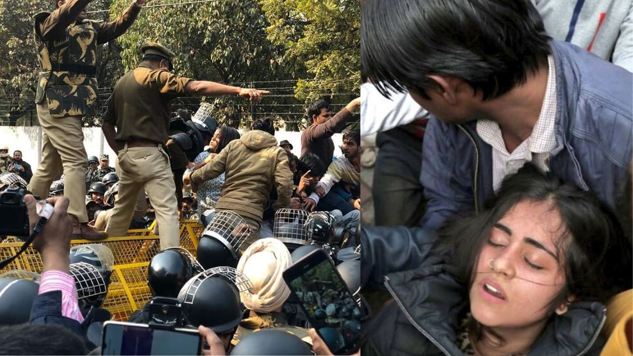 CAA के खिलाफ जामिया छात्रों का मार्च, पुलिस ने किया लाठीचार्ज, कई घायल