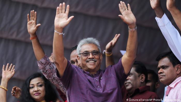 श्रीलंका के राष्ट्रपति चुनाव में चीन समर्थक माने जाने वाले दल के गोटाबाया राजपक्ष जीते