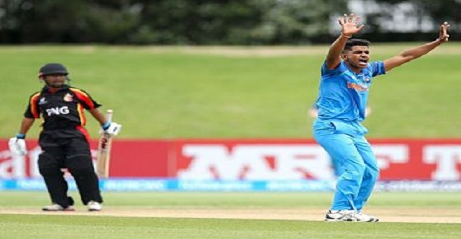 अंडर-19 विश्व कप: पापुआ न्यू गिनी को दस विकेट से हराकर भारत अंतिम आठ में