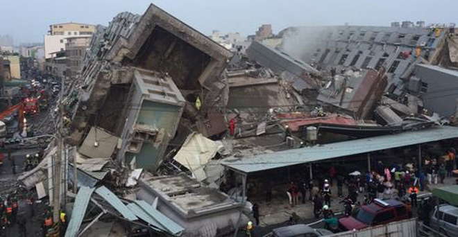 ताइवान में 6.4 तीव्रता के भूकंप में सात मरे, सैंकड़ों घायल