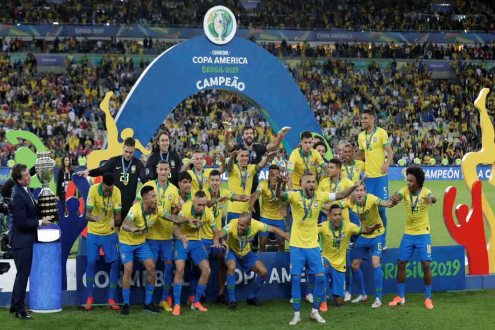 कोपा अमेरिका: 10 खिलाड़ियों के साथ खेल रही ब्राजील ने पेरू को 3-1 से हराकर जीता खिताब