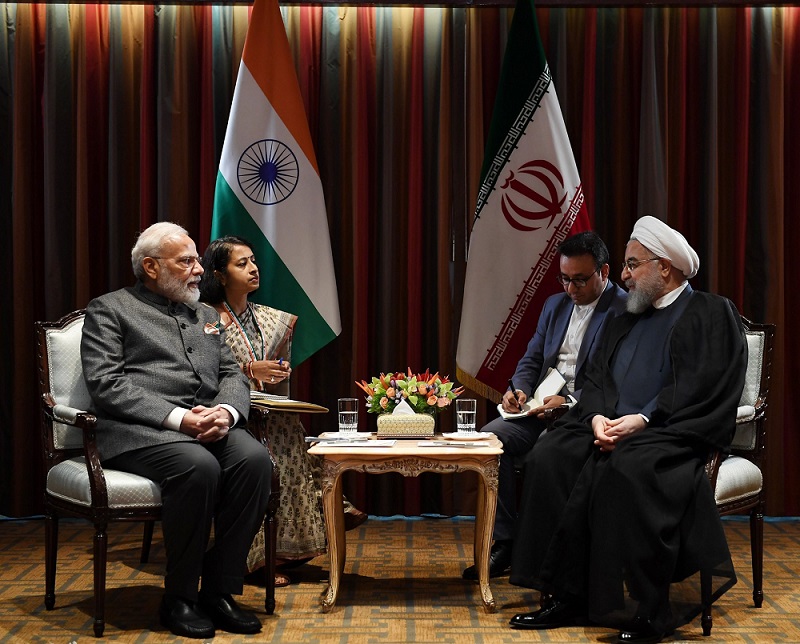 न्यूयॉर्क में ईरान के राष्ट्रपति हसन रूहानी से मिले प्रधानमंत्री नरेन्द्र मोदी
