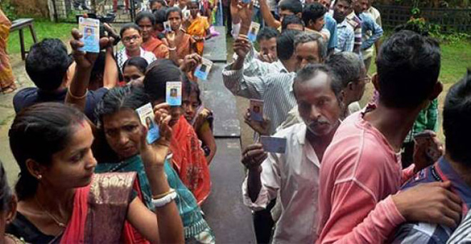 पश्चिम बंगाल चुनाव: लोगों में उत्साह, चार घंटे में 40 फीसद मतदान