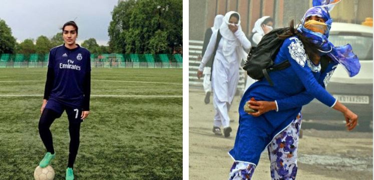 श्रीनगर की गलियों में पत्थरबाजी करती थी ये कश्मीरी लड़की, अब है फुटबॉल टीम की कप्तान