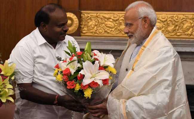 कर्नाटक के मुख्यमंत्री ने मोदी से मुलाकात कर सूखा राहत राशि जारी करने की मांग की