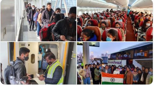 यूक्रेन में फंसे 219 भारतीयों को निकालने के लिए रोमानिया से मुंबई के लिए रवाना हुई पहली उड़ान
