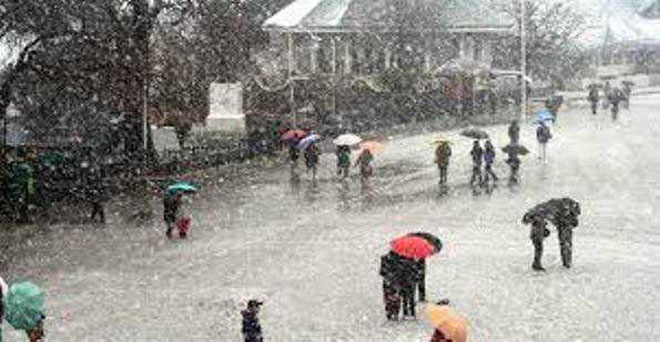 जम्मू कश्मीर और हिमाचल प्रदेश के कुछ क्षेत्रों में हल्की वर्षा या बर्फबारी की संभावना