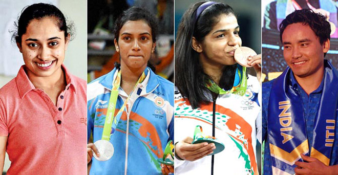 सिंधू, साक्षी और दीपा के साथ जीतू राय को मिला खेल रत्न पुरस्कार