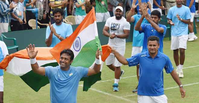 पेस, बोपन्ना की आसान जीत, भारत डेविस कप प्ले आफ में