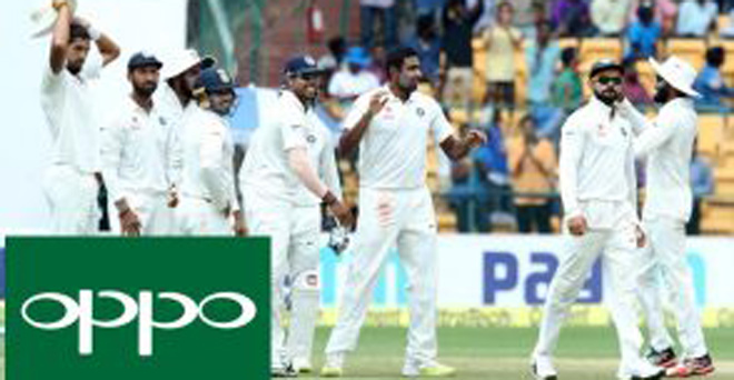 क्रिकेट :  ओपो ने 1079 करोड़ रूपये में भारतीय टीम के प्रायोजन अधिकार खरीदे
