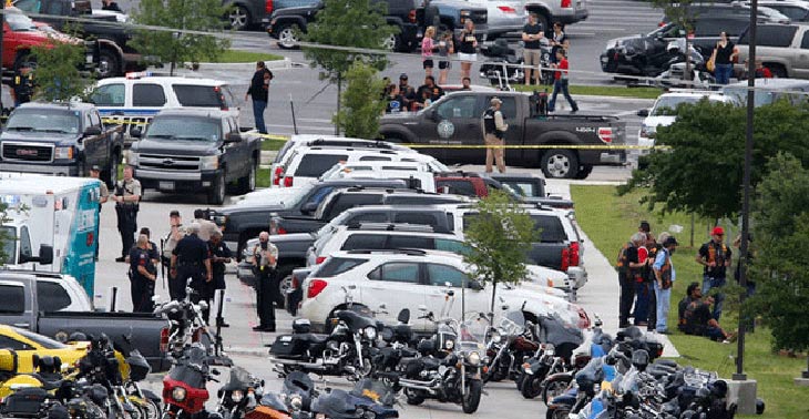 टेक्सास में गोलीबारी, नौ लोगों की मौत