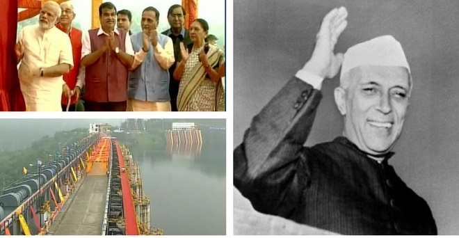 प्रधानमंत्री मोदी ने किया सरदार सरोवर बांध का उद्घाटन, नेहरु ने रखी थी इसकी नींव