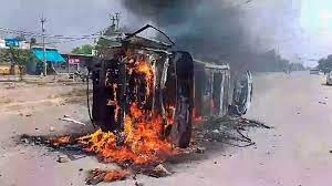 हरियाणा: धार्मिक जुलूस पर पथराव के बाद नूंह में 2 गुटों में झड़प; होम गार्ड की गोली मारकर हत्या, कई गाड़ियां फूंकी