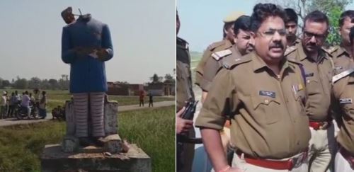अब यूपी के आजमगढ़ में तोड़ी गई आंबेडकर की प्रतिमा, तनाव का माहौल