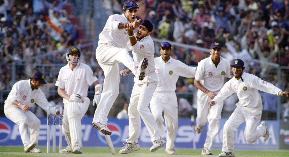 ऐतिहासिक ईडेन टेस्ट में ऑस्ट्रेलिया का आखिरी विकेट लेकर हरभजन ने जीत दिलाई